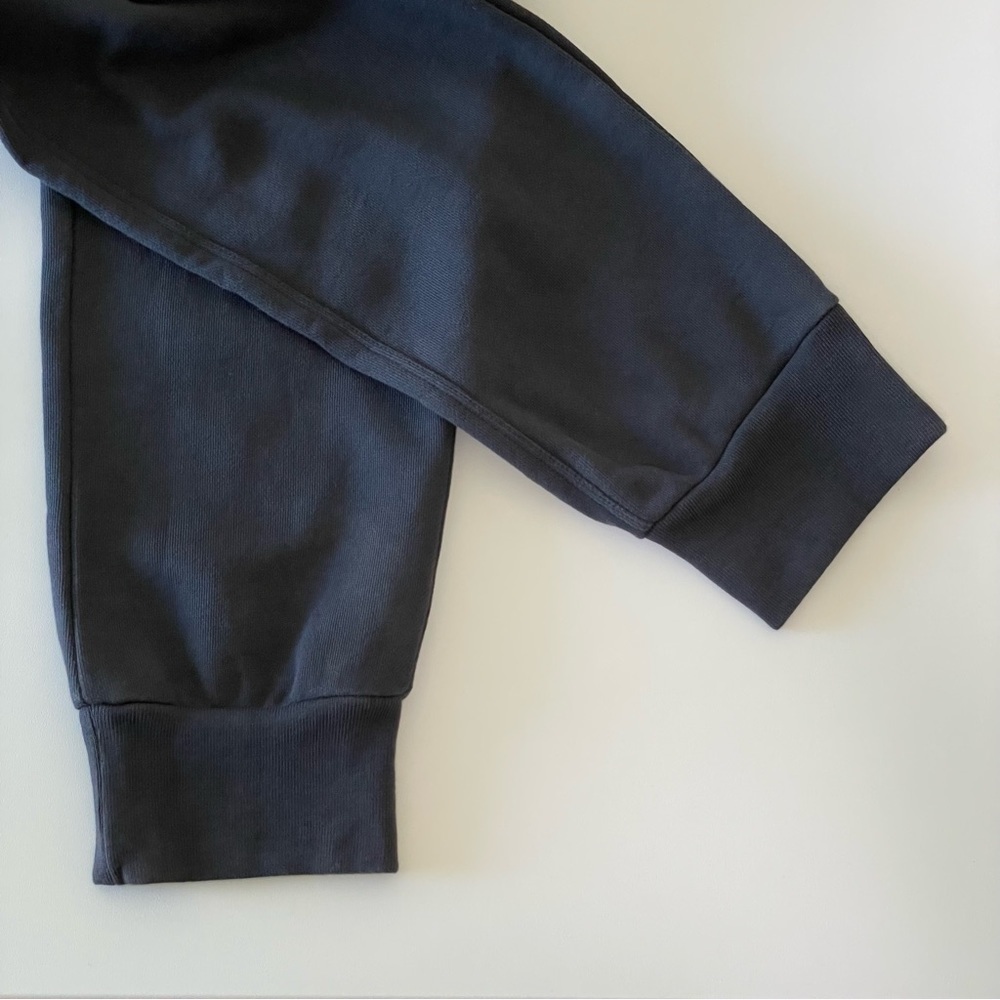 NWT Frame Easy Jumpsuit French Terry Organic Pima Cotton Faded Noir XS - Picture 11 of 16
